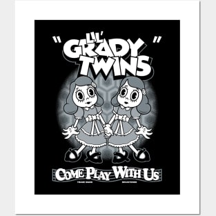 Lil Grady Twins - Creepy Cute - Spooky Goth Horror - Vintage Cartoon Posters and Art